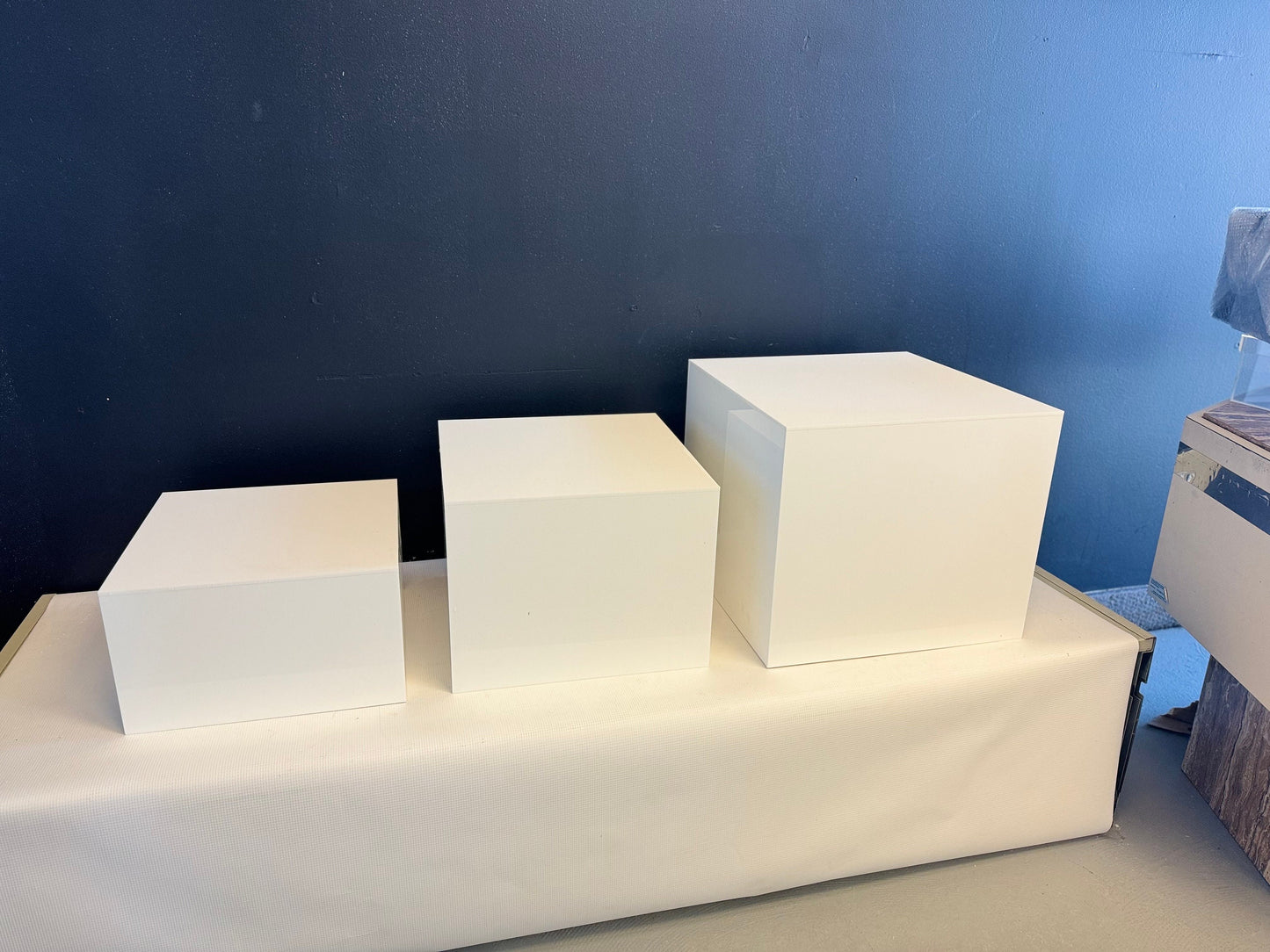 White Acrylic risers