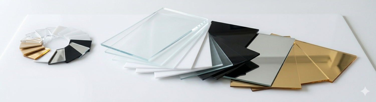acrylic sheets with different colors