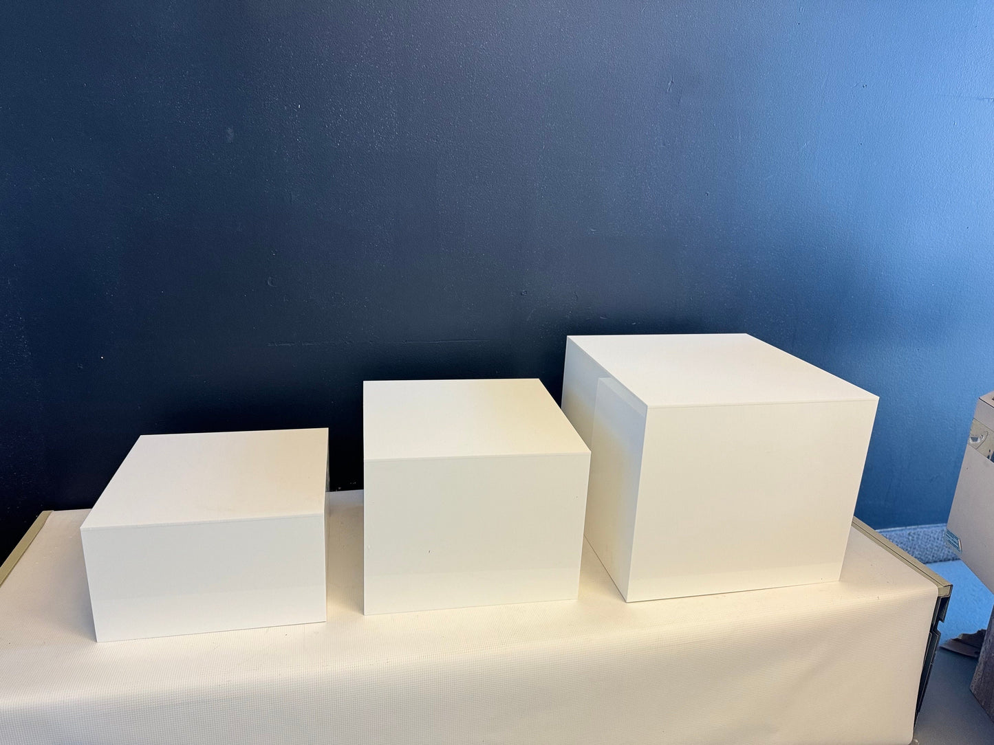 White Acrylic risers