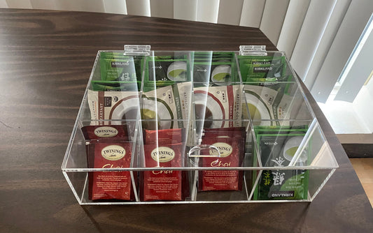 Acrylic tea organizer , tea box