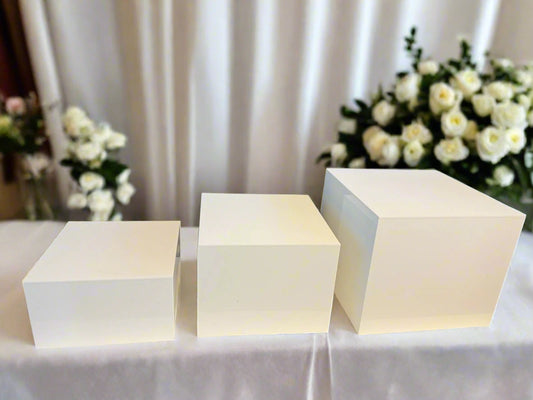 White Acrylic risers