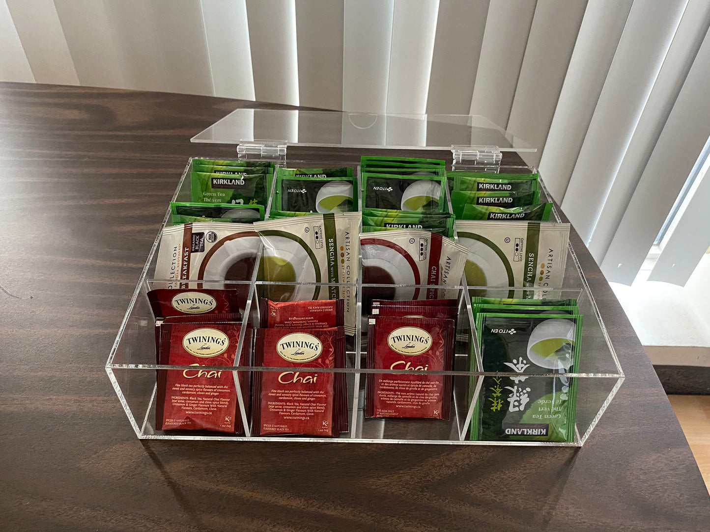 Acrylic tea organizer , tea box